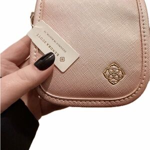 Kendra Scott Pink travel Jewelry Pouch with Gold Detail